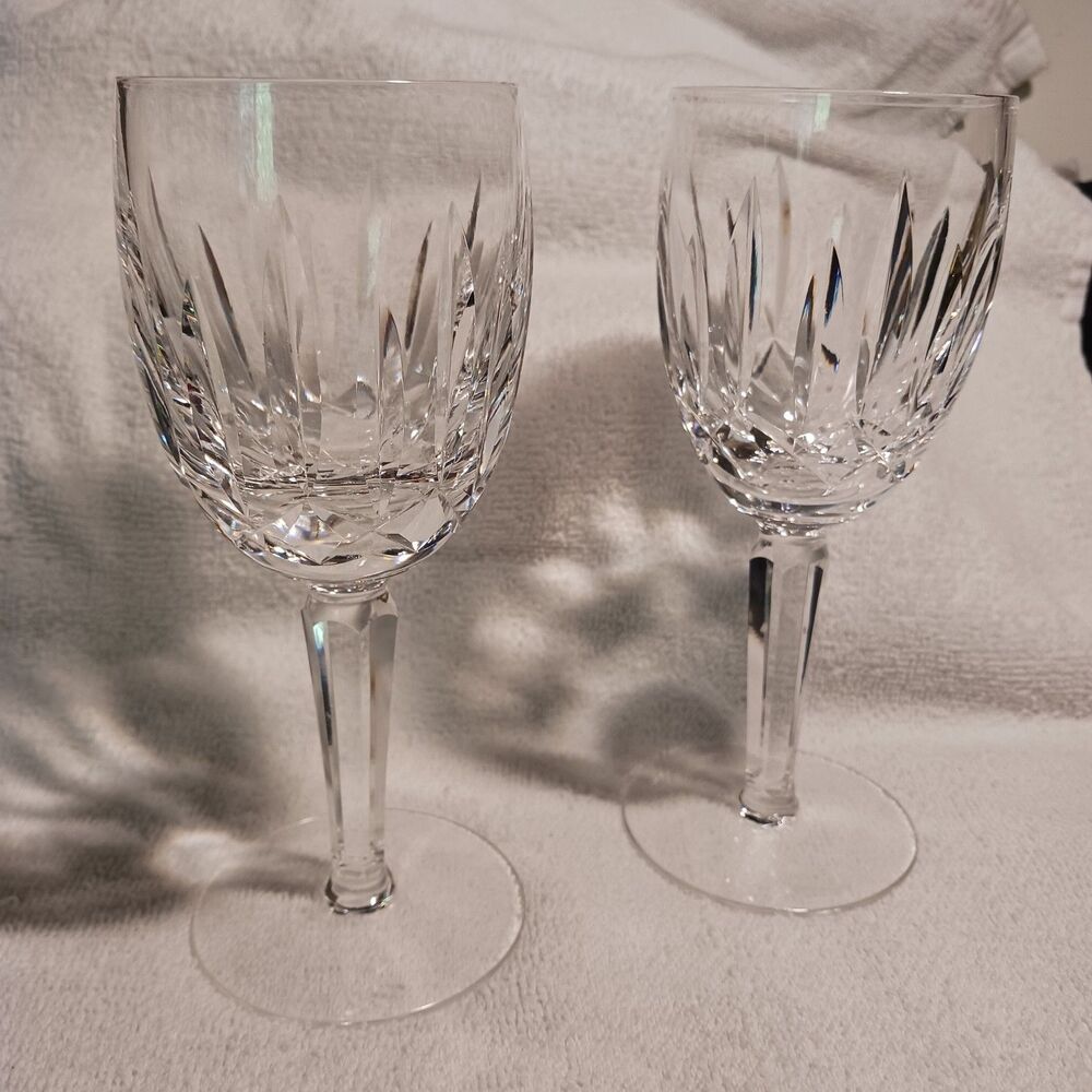Two Waterford Kildare Crystal  Wine Glasses